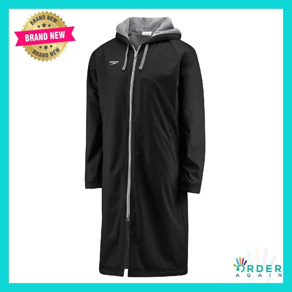 Fleece Lined Parka Jacket Water Resistant Lightweight Packable Hooded Activewear